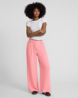 Signature Crepe High Waisted Relaxed Trouser - image 2