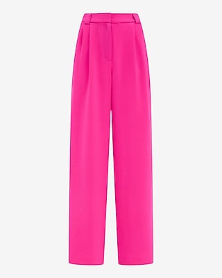 Signature Crepe High Waisted Relaxed Trouser