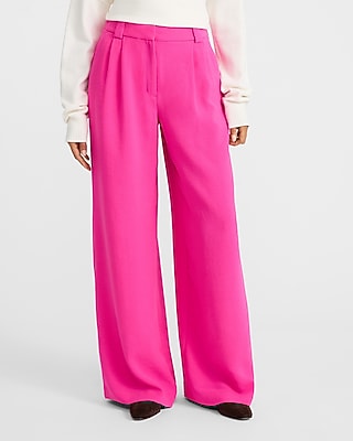 Signature Crepe High Waisted Relaxed Trouser