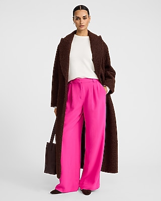 Signature Crepe High Waisted Relaxed Trouser