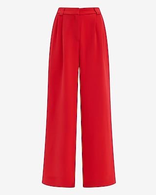 Signature Crepe High Waisted Relaxed Trouser