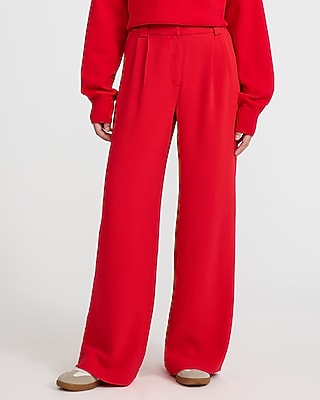 Signature Crepe High Waisted Relaxed Trouser