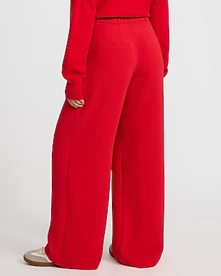 Signature Crepe High Waisted Relaxed Trouser