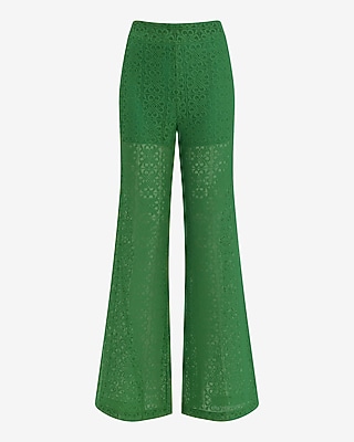 High Waisted Tile Lace Wide Leg Pant - image 3
