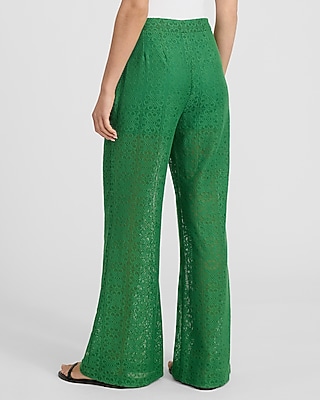 High Waisted Tile Lace Wide Leg Pant - image 2