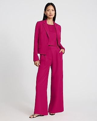 Linen-Blend High Waisted Relaxed Trouser
