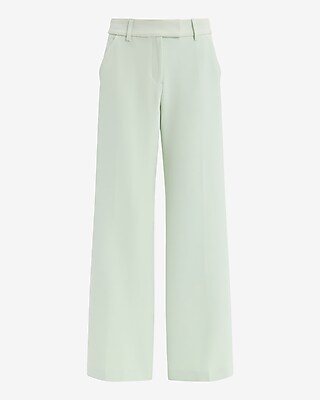Editor Studio Stretch Twill Mid Rise Wide Leg Pant