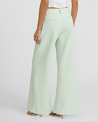 Editor Studio Stretch Twill Mid Rise Wide Leg Pant