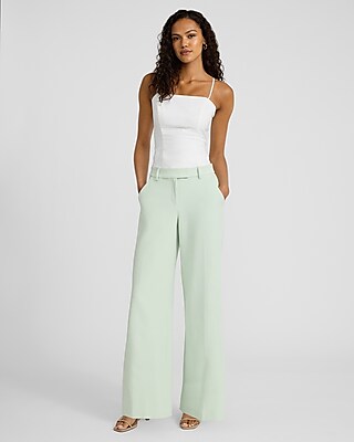 Editor Studio Stretch Twill Mid Rise Wide Leg Pant