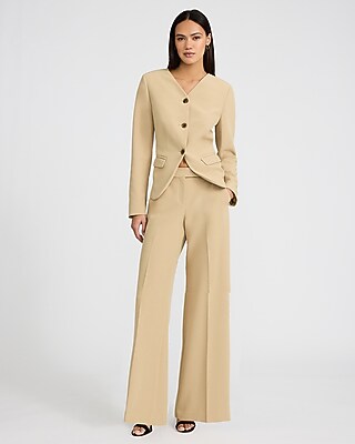 Editor Signature Stretch Mid Rise Wide Leg Pant