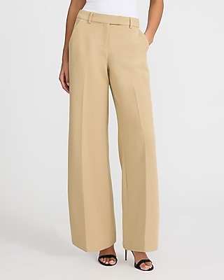 Editor Signature Stretch Mid Rise Wide Leg Pant