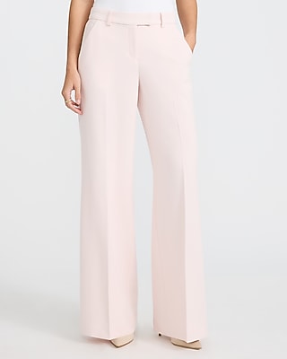 Women's Pink Editor Dress Pants - Straight Leg Dress Pants - Express