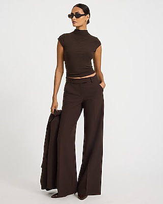 Editor Mid Rise Wide Leg Pant In Signature Stretch