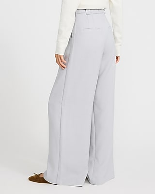 Flannel High Waisted Relaxed Trouser