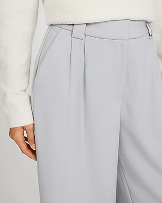 Flannel High Waisted Relaxed Trouser