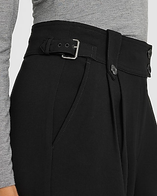 Signature Crepe High Waisted Utility Waist Relaxed Trouser
