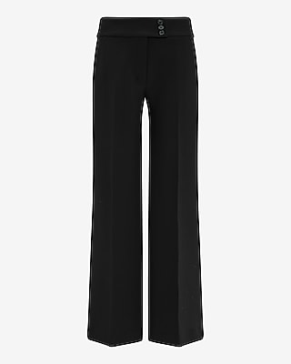 Editor Studio Stretch Twill High Waisted Wide Leg Pant