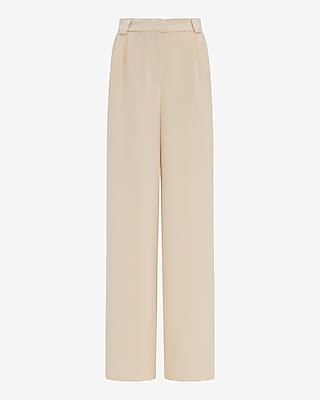 Twill High Waisted Relaxed Trouser