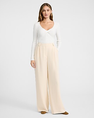 Twill High Waisted Relaxed Trouser