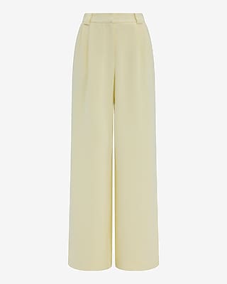 Signature Crepe High Waisted Relaxed Trouser