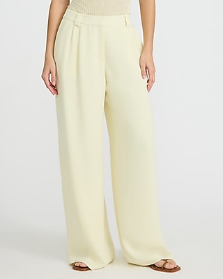 Signature Crepe High Waisted Relaxed Trouser