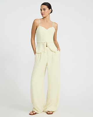 Signature Crepe High Waisted Relaxed Trouser