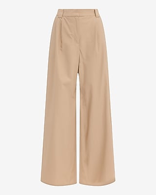 Poplin High Waisted Relaxed Trouser