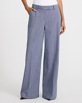 Editor Mid Rise Wide Leg Stretch Pant