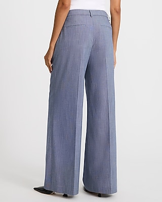 Editor Mid Rise Wide Leg Stretch Pant