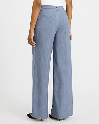 Editor Mid Rise Wide Leg Stretch Pant