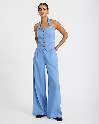 Twill High Waisted Relaxed Trouser