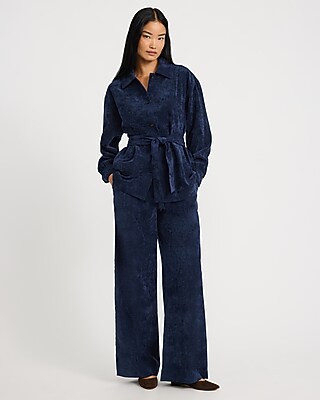 Corduroy High Waisted Relaxed Trouser