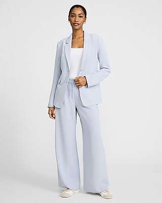 High Waisted Relaxed Trouser in Signature Crepe