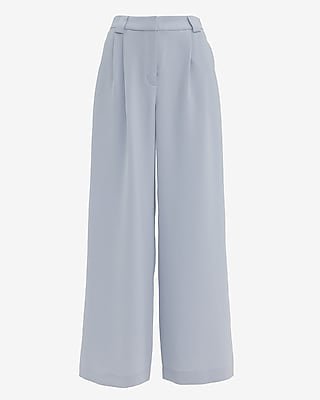 High Waisted Relaxed Trouser in Signature Crepe