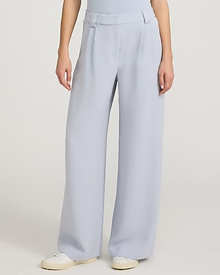 High Waisted Relaxed Trouser in Signature Crepe