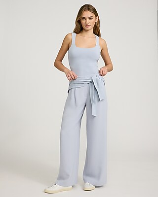 High Waisted Relaxed Trouser in Signature Crepe