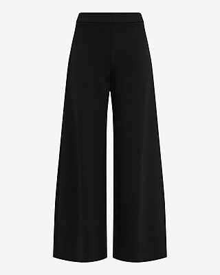 Pull-on Signature Ponte High Waisted Wide Leg Pant