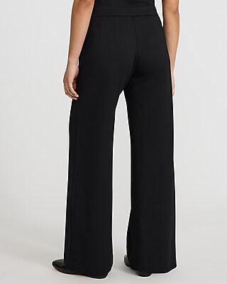 Pull-on Signature Ponte High Waisted Wide Leg Pant