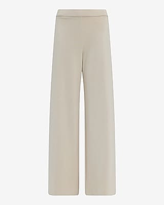 Pull-on Signature Ponte High Waisted Wide Leg Pant