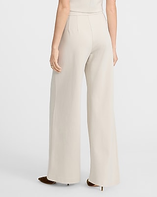 Pull-on Signature Ponte High Waisted Wide Leg Pant