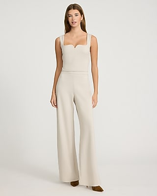 Pull-on Signature Ponte High Waisted Wide Leg Pant