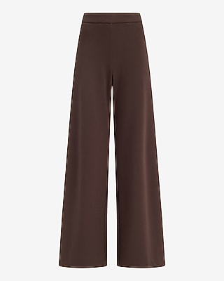 Pull-on High Waisted Wide Leg Pant Signature Ponte