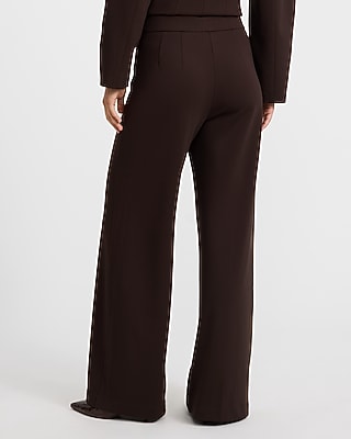 Pull-on High Waisted Wide Leg Pant Signature Ponte