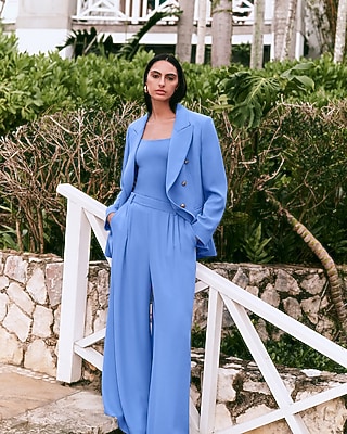 Luxe Stretch High Waisted Extreme Wide Leg Trouser