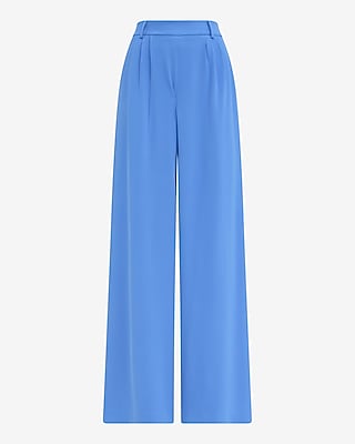 Luxe Stretch High Waisted Extreme Wide Leg Trouser