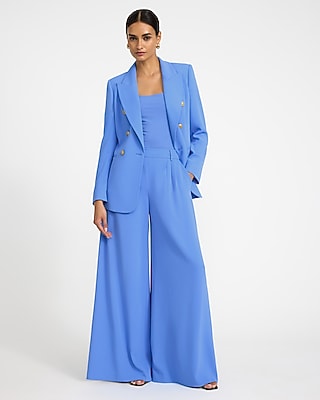 Luxe Stretch High Waisted Extreme Wide Leg Trouser