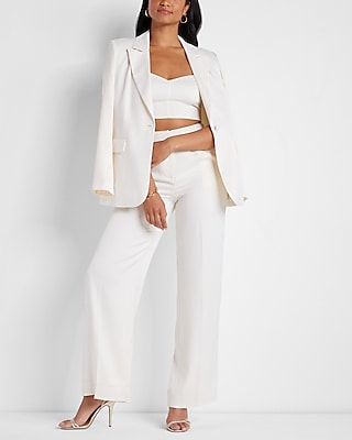 rachel zoe white pant suit