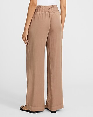 Smocked Waist Pull On Wide Leg Pant - image 2
