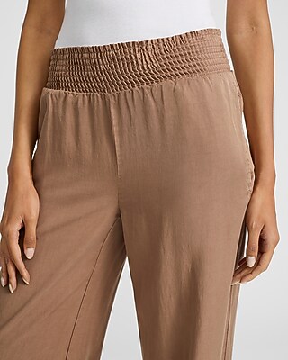 Smocked Waist Pull On Wide Leg Pant - image 3