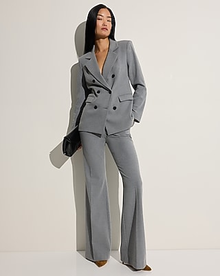 Editor High Waisted Flannel Flare Trouser